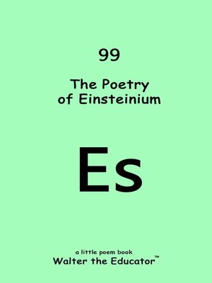 cover image of The Poetry of Einsteinium